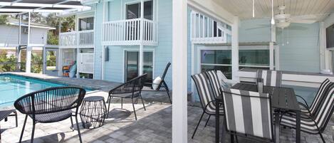 Hus - flere senge (Beach Paradise Getaway) | Udendørs spisemuligheder