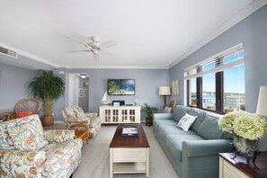 Condo, 1 King Bed with Sofa bed (Bel Air Beach Club Penthouse 503) | Living area