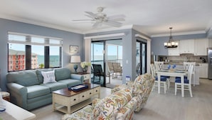 Condo, 1 King Bed with Sofa bed (Bel Air Beach Club Penthouse 503) | Living area - Bel Air Beach Club Penthouse 503 (Fort Myers Beach)