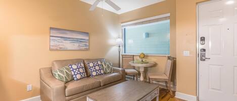 Condo, 1 King Bed with Sofa bed (Harbour House 215) | Living area