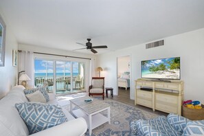 Condo, Multiple Beds (Sand Caper #406) | Living area - Sand Caper #406 (Fort Myers Beach)
