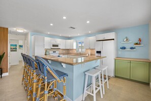 House, Multiple Beds (Endless Tides) | Private kitchen | Oven, toaster - Endless Tides (Fort Myers Beach)