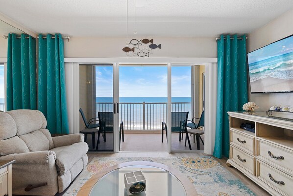 Condo, Multiple Beds (Ponce de Leon Towers 702) | Living area - Ponce de Leon Towers 702 (New Smyrna Beach)