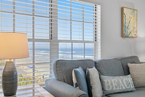 Condo, 1 King Bed with Sofa bed (Point East 301) | Living area | TV - Point East 301 (New Smyrna Beach)