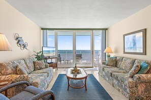Condo, 1 King Bed with Sofa bed (Smyrna Beach Club 818B) | Living area - Smyrna Beach Club 818b (New Smyrna Beach)