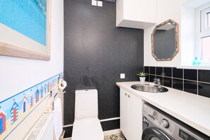 Hair dryer, towels