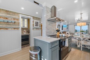 Condo, 1 King Bed with Sofa bed (Sea Coast Gardens II 402) | Private kitchen | Oven, toaster - Sea Coast Gardens II 402 (New Smyrna Beach)