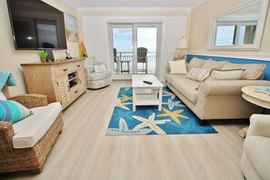 Condo, 1 King Bed with Sofa bed (Sea Coast Gardens II 402) | Living area
