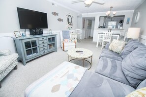 Condo, 1 King Bed with Sofa bed (Sea Coast Gardens II 405) | Living area