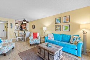 Living area - Sea Coast Gardens III 109 (New Smyrna Beach)