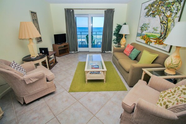 Living area - Sea Coast Gardens III 303 (New Smyrna Beach)