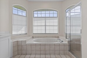 House, Multiple Beds (Sunrise Oaks) | Bathroom | Hair dryer, towels, soap, shampoo - Sunrise Oaks (Port Orange)
