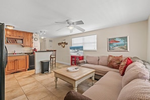 House, Multiple Beds (Poolside Oasis) | Living area - Poolside Oasis (New Smyrna Beach)