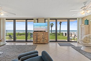 Condo, Multiple Beds (Sunrise 109) | Living area - Sunrise 109 (New Smyrna Beach)