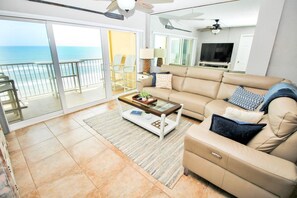 Condo, Multiple Beds (Ponce de Leon Towers 703) | Living area - Ponce de Leon Towers 703 (New Smyrna Beach)