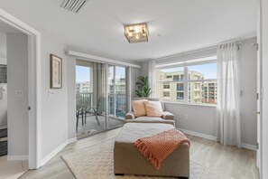 Condo, Multiple Beds (Oceanwalk 1-501) | Living area | TV