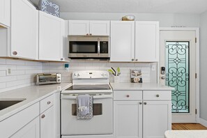 Condo, 1 Queen Bed (Flagler Suites 3) | Private kitchen | Oven, toaster - Flagler Suites 3 (New Smyrna Beach)