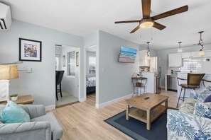Condo, 1 Queen Bed with Sofa bed (Flagler Suites 2) | Living area - Flagler Suites 2 (New Smyrna Beach)
