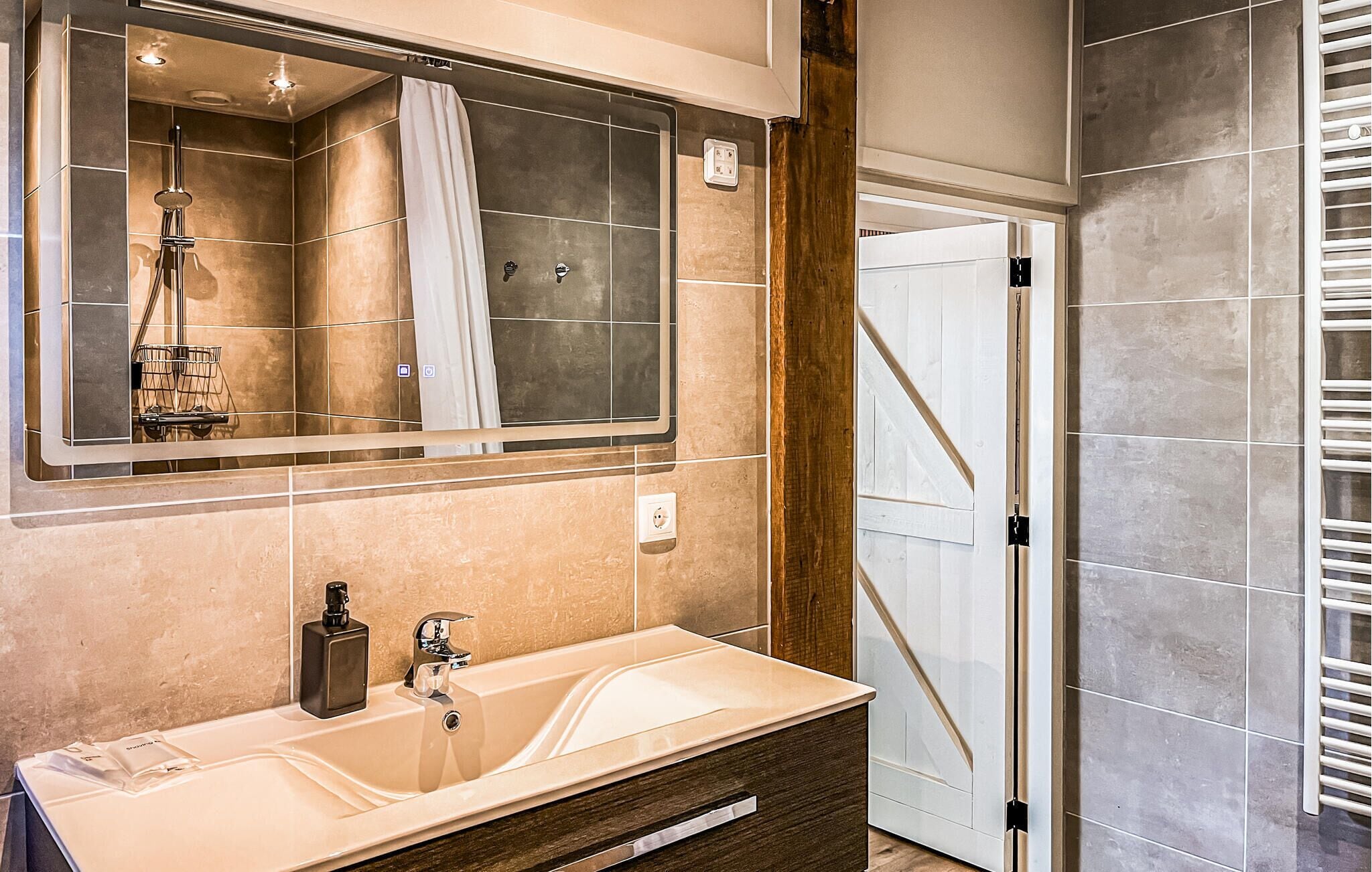 Shower, hair dryer