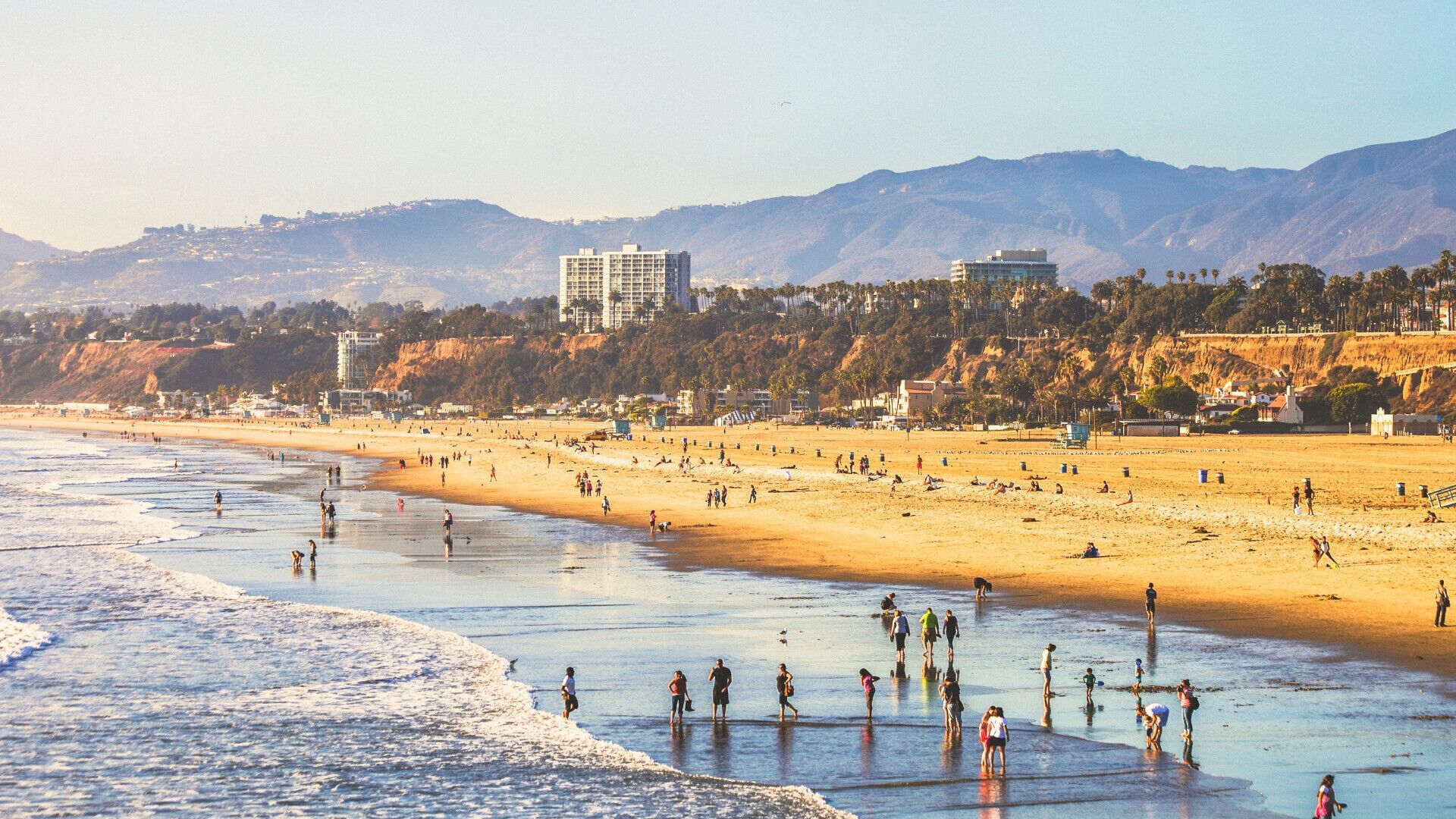 Sun-loungers, beach towels