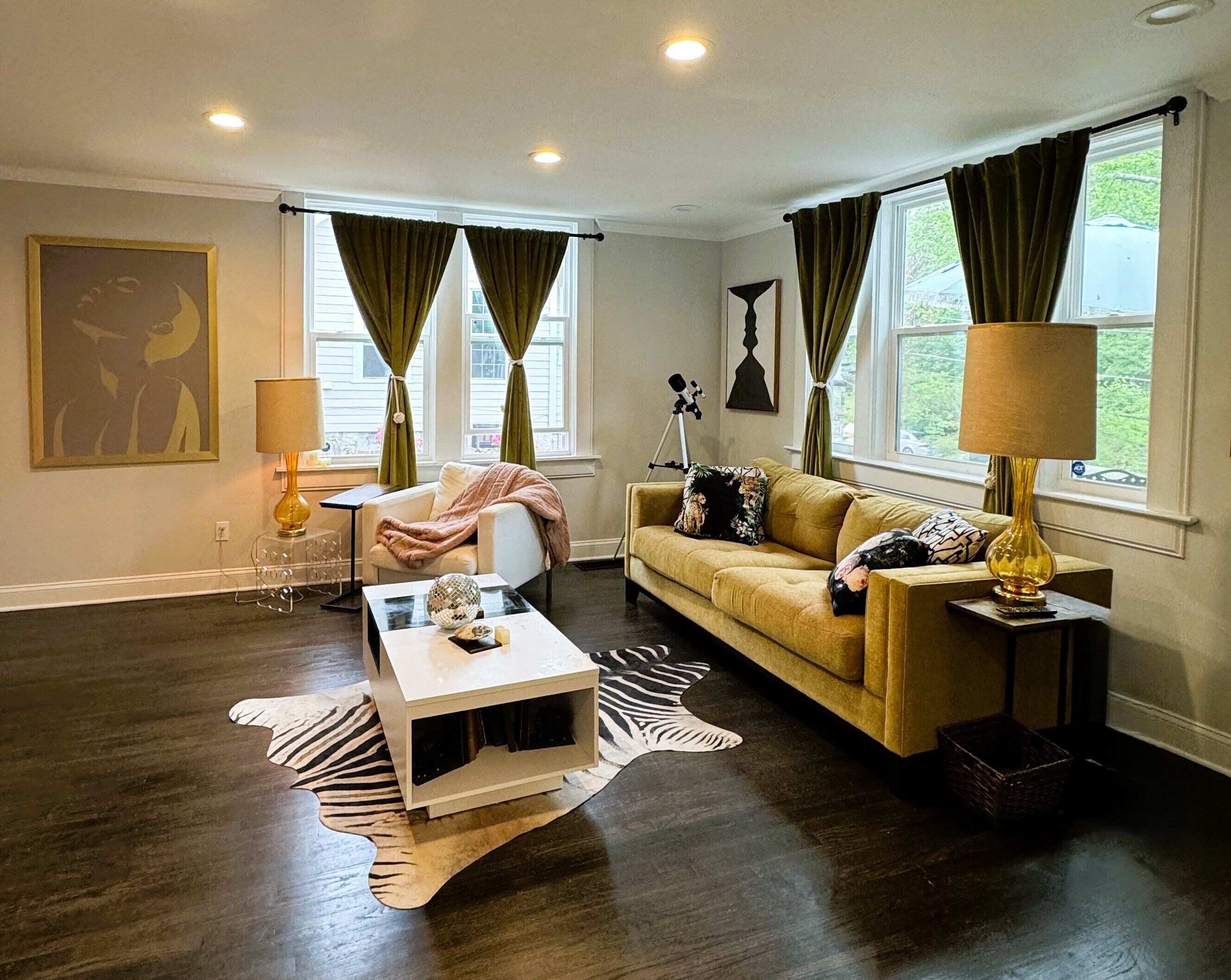 Smart-tv, boeken en een muziekbibliotheek