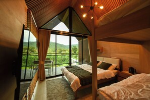 Family Quadruple Room, Hill View | Free WiFi, bed sheets - Take Time Nature Resort (Si Racha)