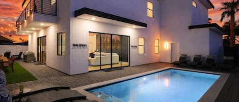 A heated pool