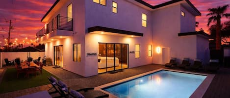 A heated pool