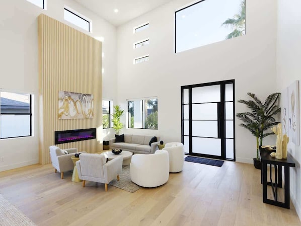 Smart TV, fireplace, offices