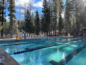 A heated pool