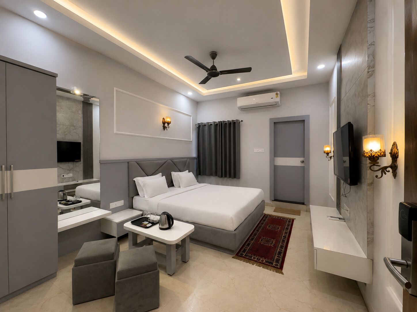 Premium-Doppel- oder -Zweibettzimmer, Stadtblick