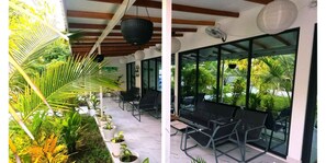 Habitación Deluxe doble, vistas al jardín | Terraza o patio