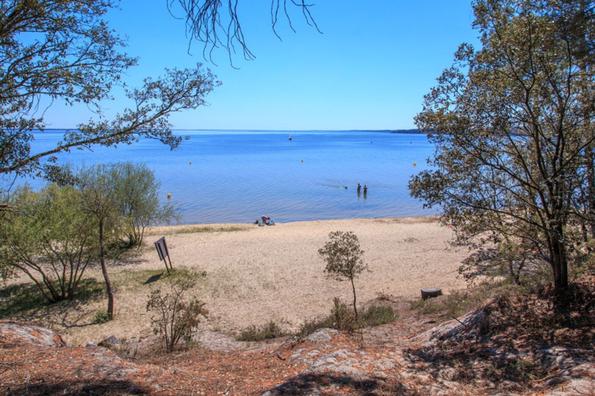 Vlak bij het strand