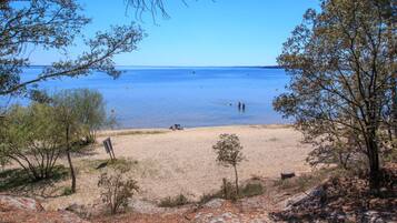 Vlak bij het strand