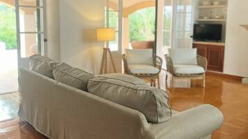 Télévision, cheminée