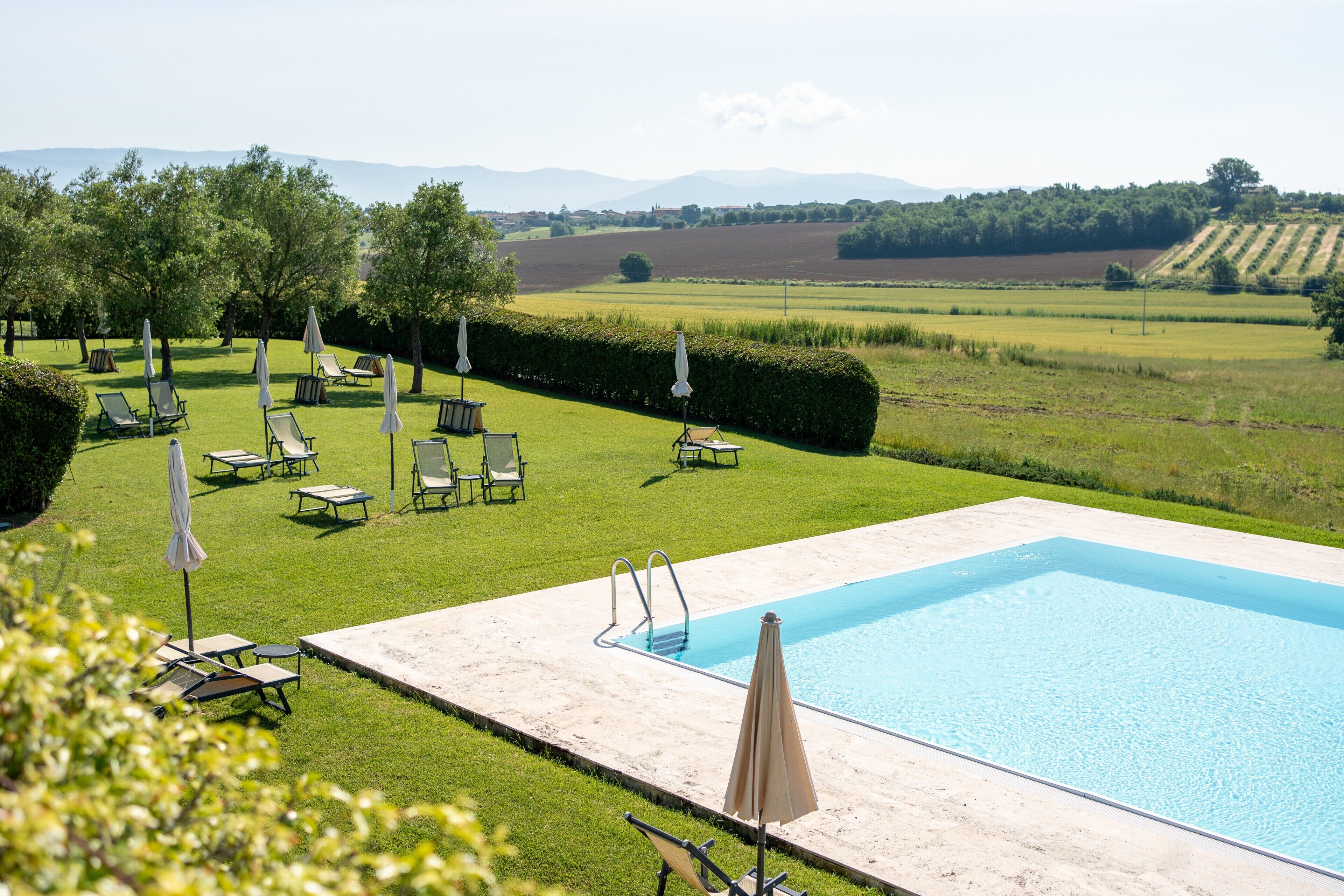 Una piscina riscaldata