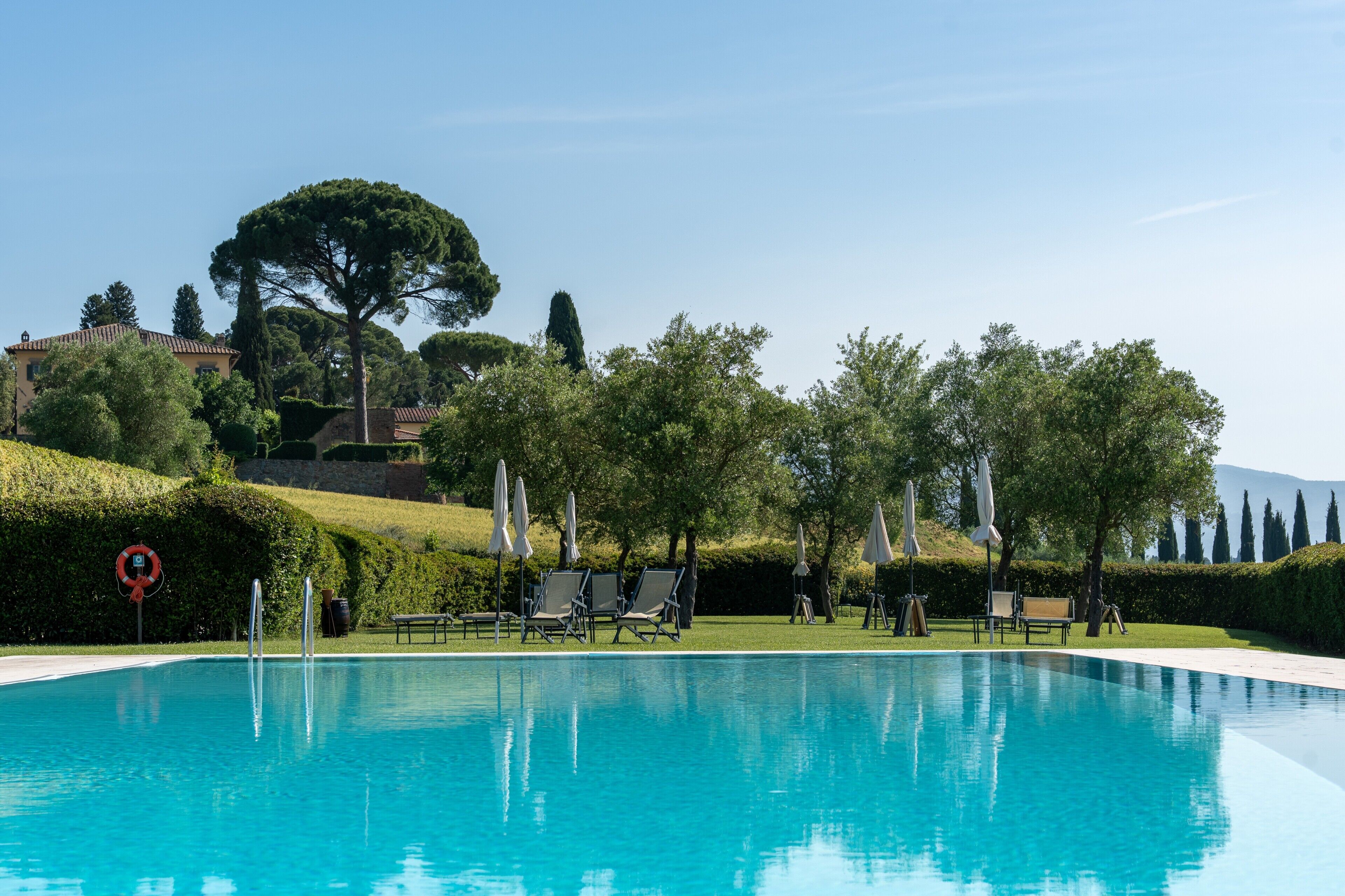 Una piscina riscaldata