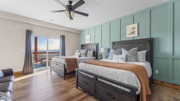 10 habitaciones, tabla de planchar con plancha y ropa de cama