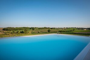 Una piscina riscaldata