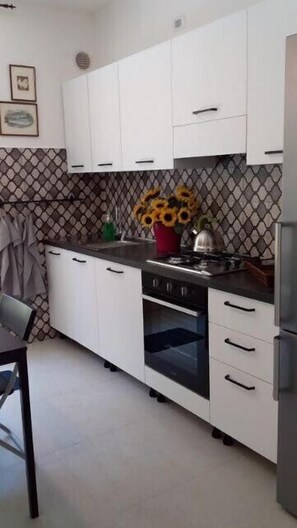 Kühlschrank, Mikrowelle, Herdplatte, Geschirrspüler