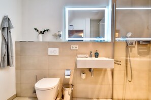Shower, hair dryer