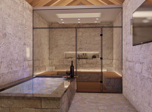 Villa (Five Bedroom Villa With Pool) | Bathroom | Shower, towels - Villa Marina (Zažablje)