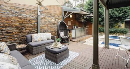 Luxury Retreat: Pool, Fireplace & Parking