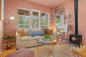 TV, fireplace, video games