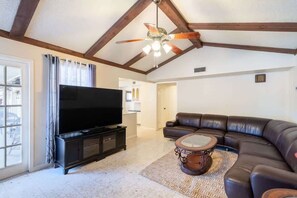 Smart TV, fireplace, offices