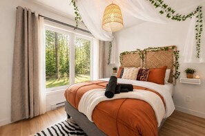 1 habitación, tabla de planchar con plancha, wifi y ropa de cama 