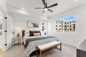 Condo, 2 Bedrooms | 2 bedrooms, desk, laptop workspace, iron/ironing board