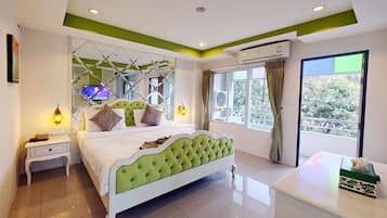 Familie suite, uitzicht op heuvels | Lakens van Egyptisch katoen, luxe beddengoed, individueel gedecoreerd