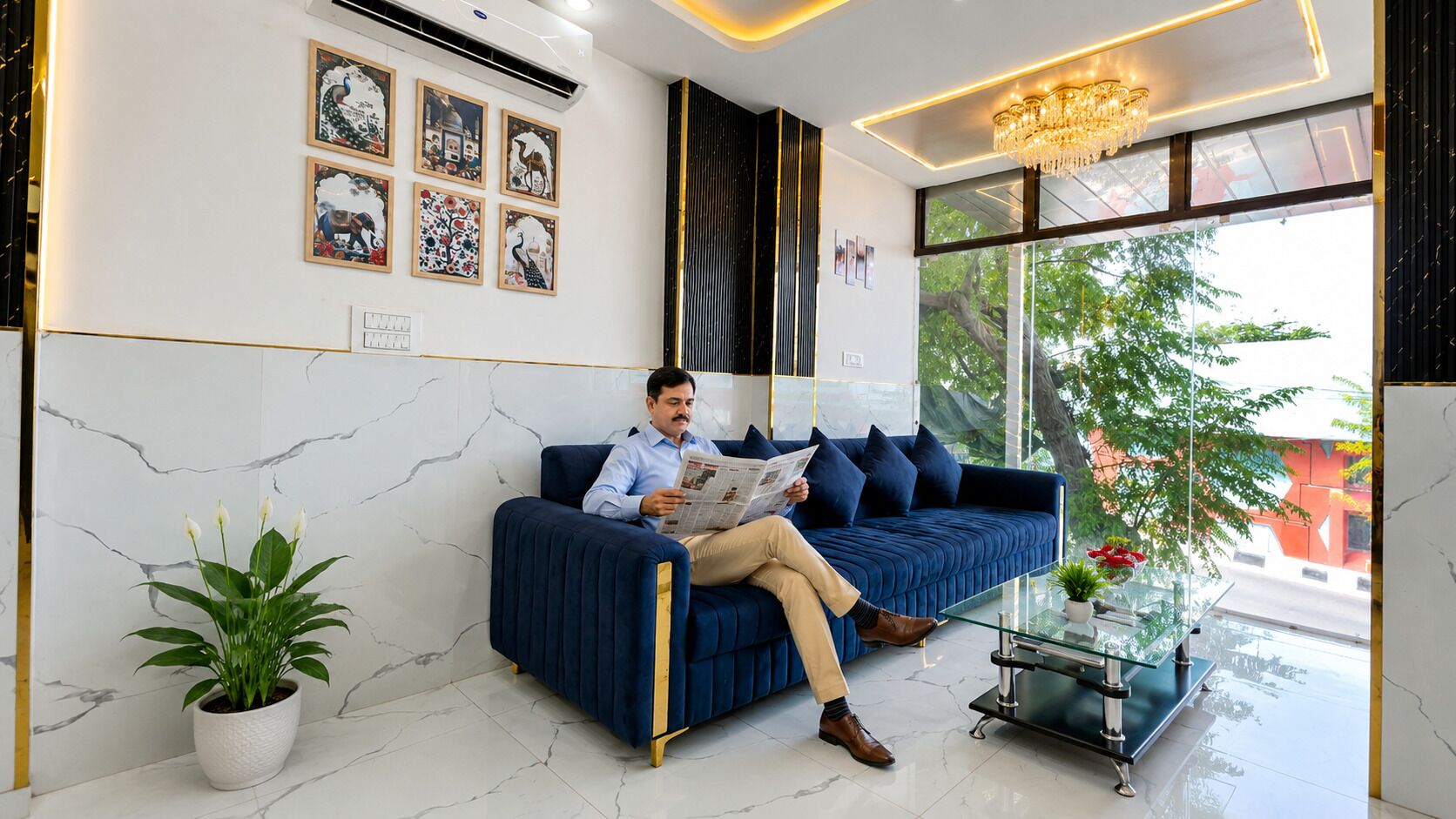 Sitzecke in der Lobby