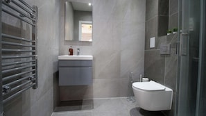Shower, hair dryer